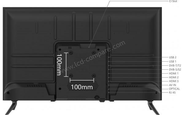 SMART-TECH 32HA29V1 - Vue de l'arri&egrave;re