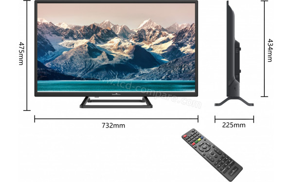 SMART-TECH 32HN10T3 - TV + T&eacute;l&eacute;commande