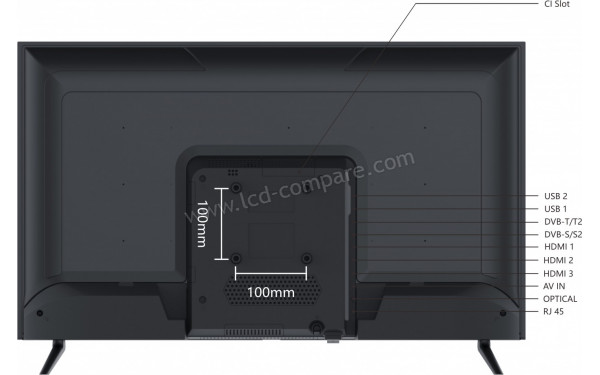 SMART-TECH 32HV10V1 - Vue de l'arri&egrave;re