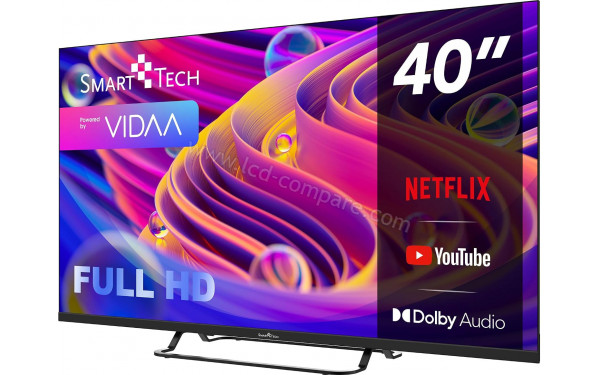 SMART-TECH 40FV02V - Vue 3/4 droite
