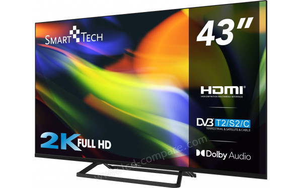 SMART-TECH 43FN01V3 - Vue 3/4 droite