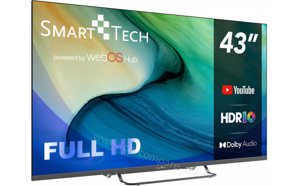 SMART-TECH 43FW01V - Vue 3/4 gauche