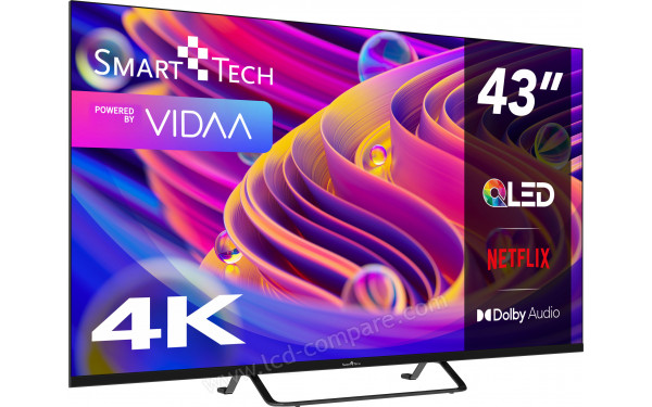 SMART-TECH 43QV02V - Vue 3/4 gauche