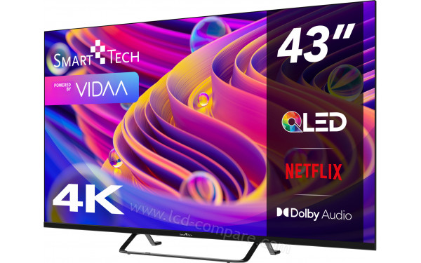 SMART-TECH 43QV02V - Vue 3/4 droite