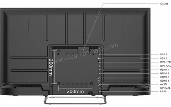 SMART-TECH 43UG02V - Vue de l'arri&egrave;re