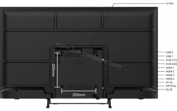 SMART-TECH 43UG10V3 - Vue de l'arri&egrave;re