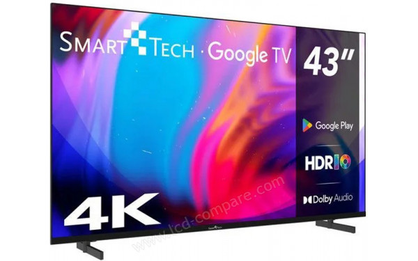 SMART-TECH 43UG16V - Vue 3/4 gauche