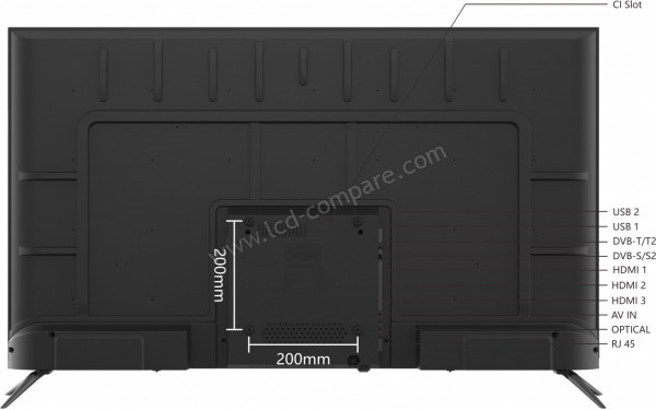 SMART-TECH 43UV10V1 - Vue de l'arri&egrave;re
