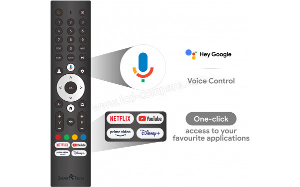 SMART-TECH 50QG02V - T&eacute;l&eacute;commande