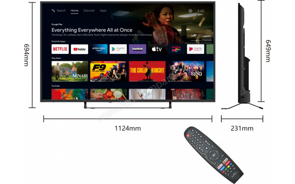 SMART-TECH 50UA20T3 - Vue de profil