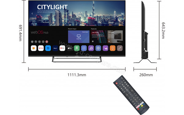 SMART-TECH 50UW02V - Multi-vues