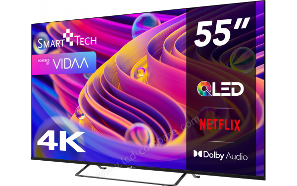 SMART-TECH 55QV02K - Vue 3/4 droite