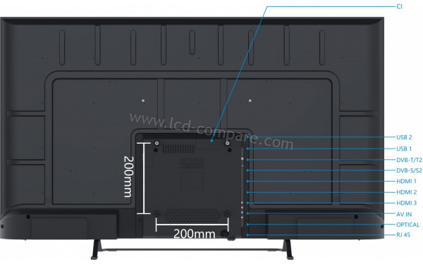 SMART-TECH 55UA10V3 - Vue de l'arri&egrave;re