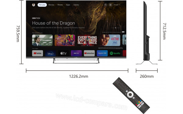 SMART-TECH 55UG02V - Multi-vues