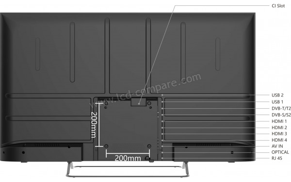 SMART-TECH 55UG02V - Vue de l'arri&egrave;re