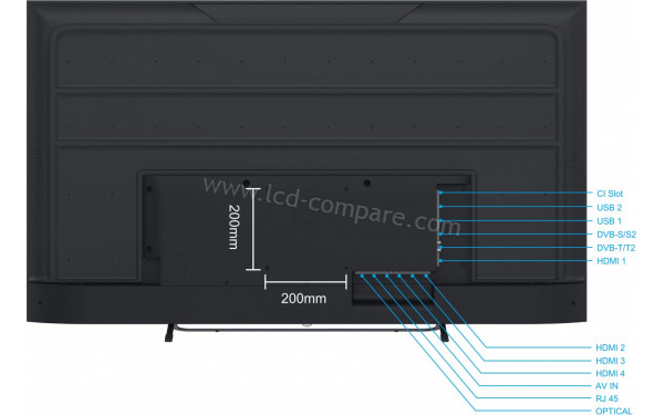 SMART-TECH 65UG10V3 - Vue de l'arri&egrave;re