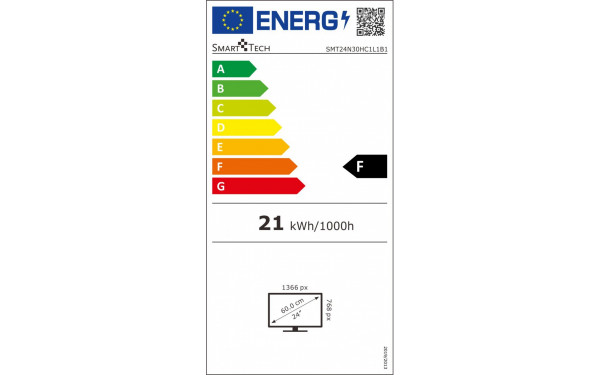 SMART-TECH SMT24N30HC1L1B1 - &Eacute;tiquette &eacute;nergie v2