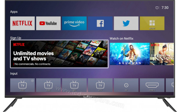 SMART-TECH SMT50F30UV2M1B1 - Vue de face