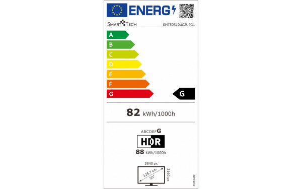SMART-TECH SMT50S10UC2U2G1 - &Eacute;tiquette &eacute;nergie v2