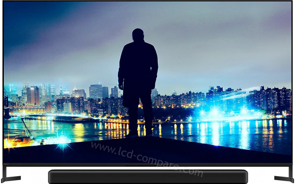 SONY K-65XR8M25BP - Vue de face (barre de son optionnelle)