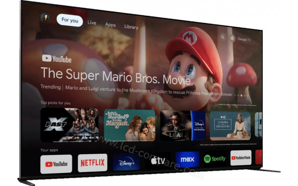 SONY K-65XR90 - Vue 3/4 gauche