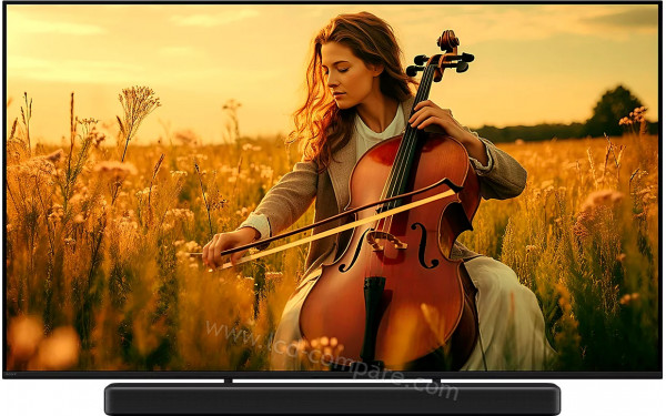 SONY K-75XR59 - Vue de face avec barre optionnelle