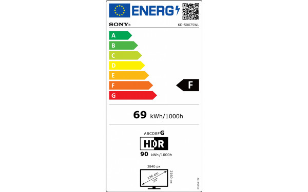 Sony Kd X Wl P Cm Fiche Technique Prix Et Avis