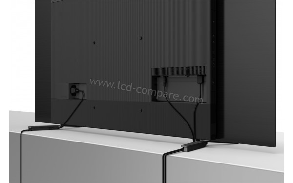 SONY KD-55A8 - Vue de l'arri&egrave;re avec passe-c&acirc;bles