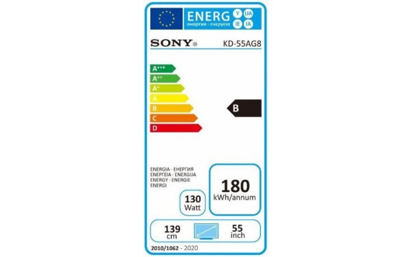 SONY KD-55AG8 - &Eacute;tiquette &eacute;nergie