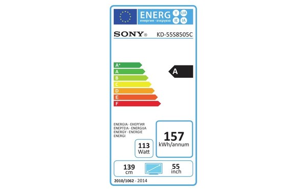 SONY KD-55S8505C - &Eacute;tiquette &eacute;nergie
