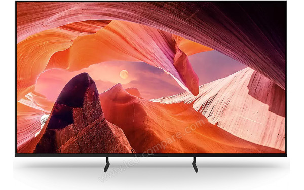 SONY KD-55X80L/P - Vue de face pieds rapproch&eacute;s
