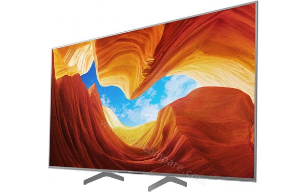 SONY KD-55XH9077 - Vue 3/4 droite pieds rapproch&eacute;s