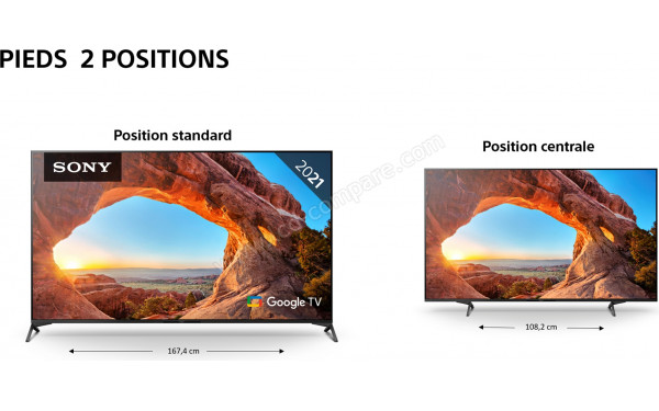 SONY KD-65X89J - Pieds double position