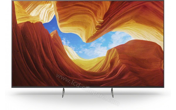 SONY KD-65XH9096 - Vue de face avec pieds resserr&eacute;s