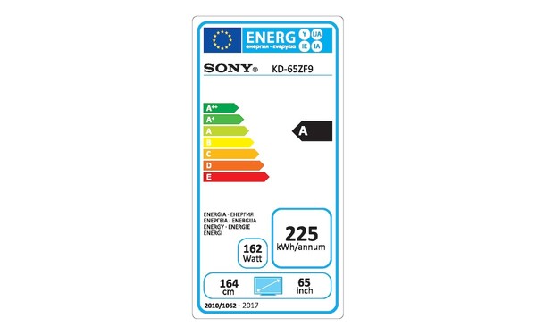 SONY KD-65ZF9 - &Eacute;tiquette &eacute;nergie