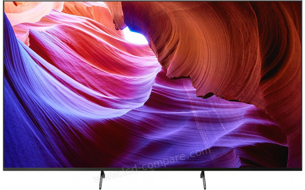 SONY KD-75X85K - Vue de face pieds rapproch&eacute;s