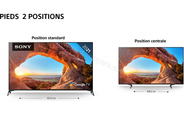 SONY KD-75X89J - Pieds double position