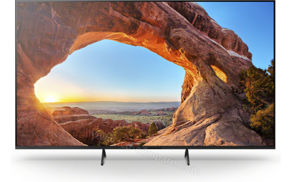 SONY KD-85X85J - Vue de face pieds resserr&eacute;s