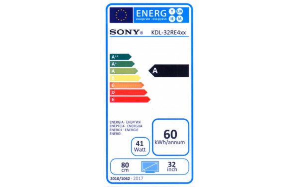 SONY KDL-32RE400 - &Eacute;tiquette &eacute;nergie