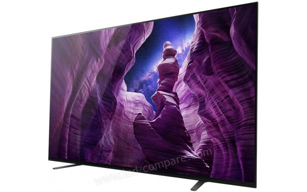 SONY KE-55A8 - Vue 3/4 droite chevrons pos&eacute;s &agrave; plat