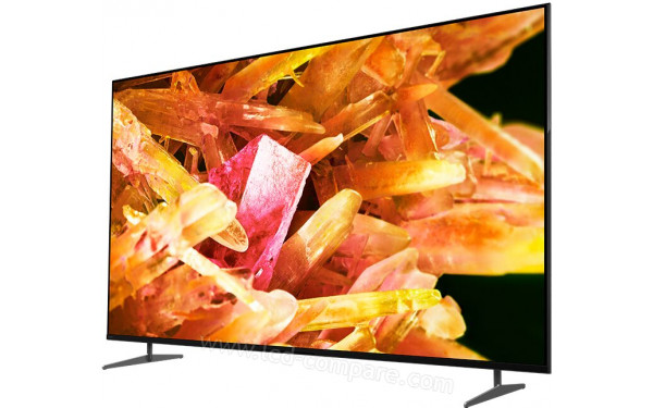 SONY XR-65X90K/P - Vue 3/4 droite pieds sur&eacute;lev&eacute;s