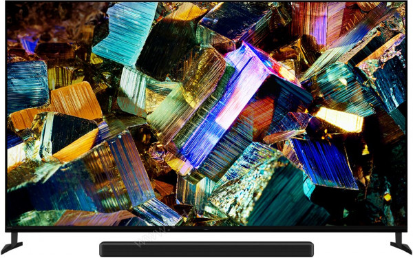 SONY XR-75Z9K - Vue de face pieds remont&eacute;s (barre de son optionnelle)