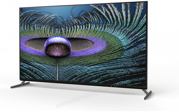 SONY XR-85Z9J - Vue 3/4 droite pieds sur&eacute;lev&eacute;s