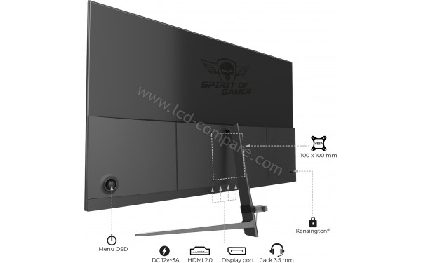 SPIRIT OF GAMER E24I165 - Vue 3/4 arri&egrave;re