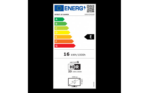 SPIRIT OF GAMER E24I165 - &Eacute;tiquette &eacute;nergie v2