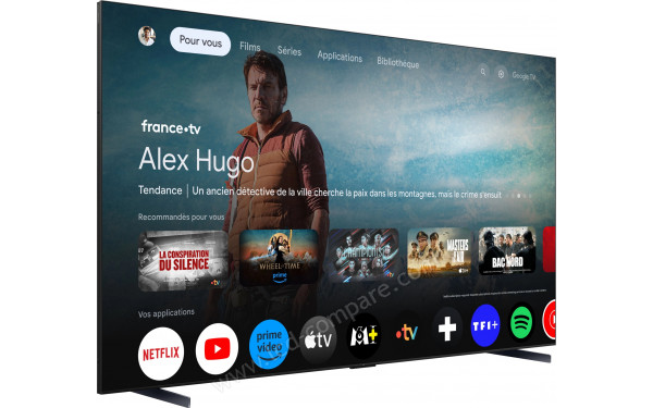 TCL 115C7K - Vue 3/4 gauche