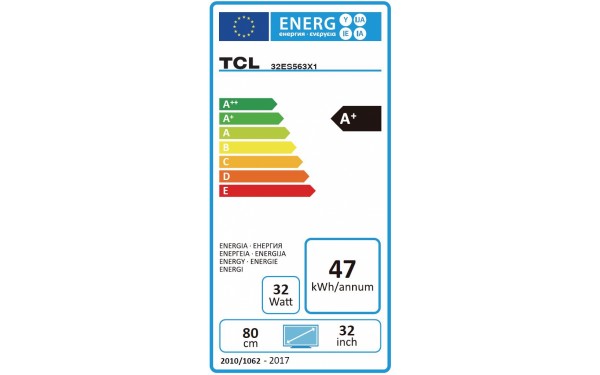 TCL 32ES563 - &Eacute;tiquette &eacute;nergie