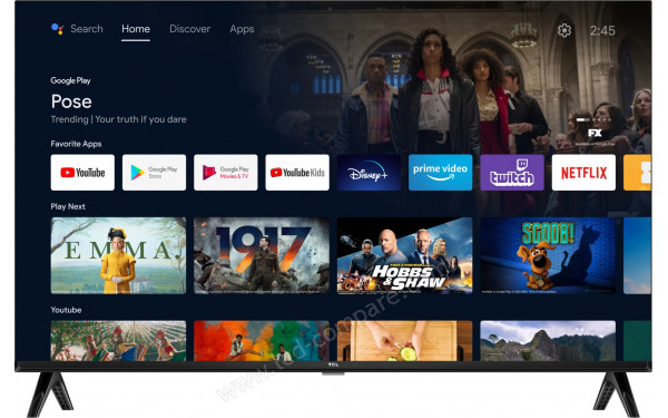 TCL 32S5400AF - Vue de face