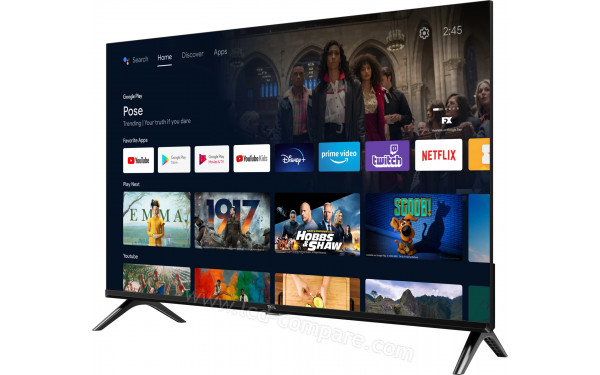 TCL 32S5403AF - Vue 3/4 droite