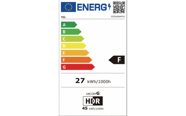 TCL 32S5403AF - &Eacute;tiquette &eacute;nergie v2
